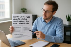 Jämför val för trygg resa: försäkring, vaccination och vård i olika länder
